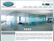 Tablet Screenshot of excelaluminium.com